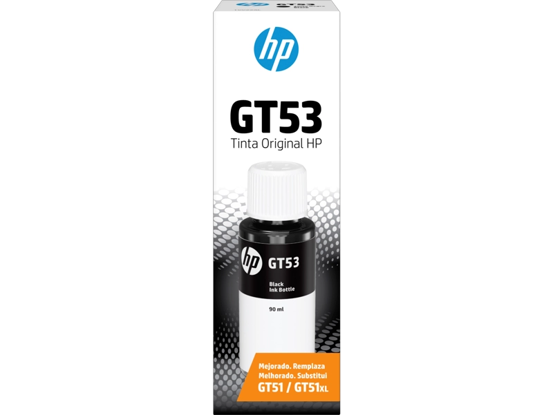 BOTELLA DE TINTA HP GT53 NEGRO ORIGINAL 90 ML - 1