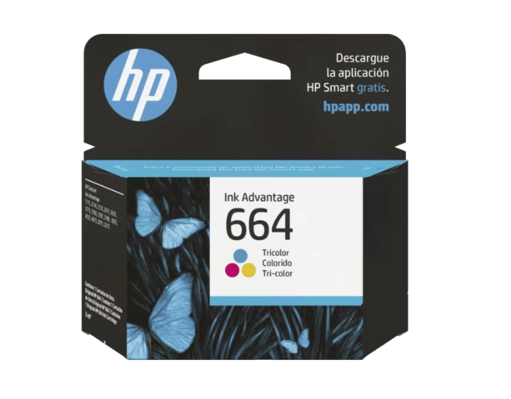 Cartucho de tinta HP 664 Tricolor Original - 1