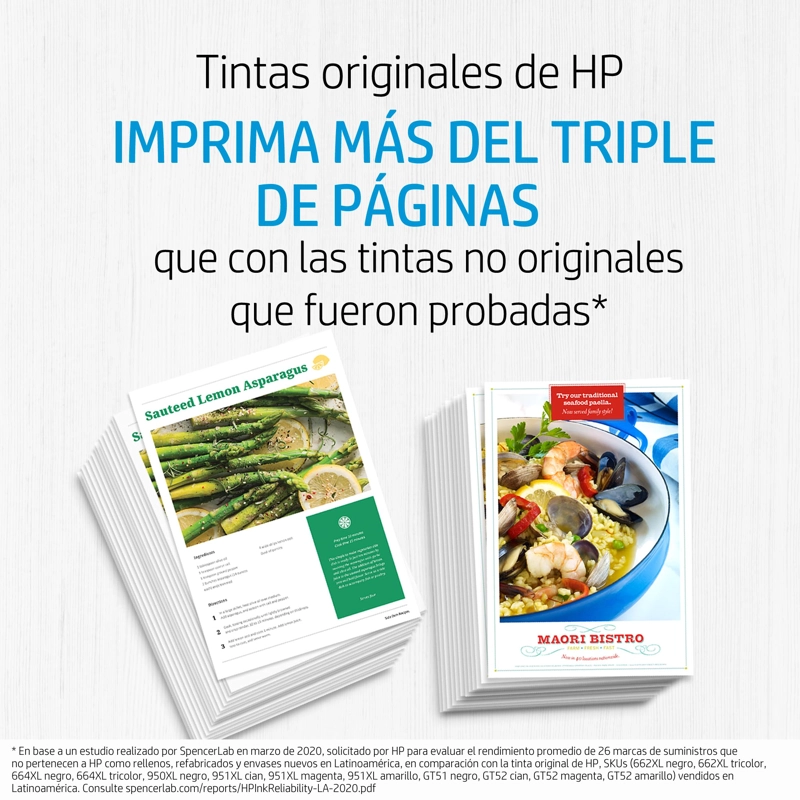 Cartucho de tinta HP 664 negra Original - 4