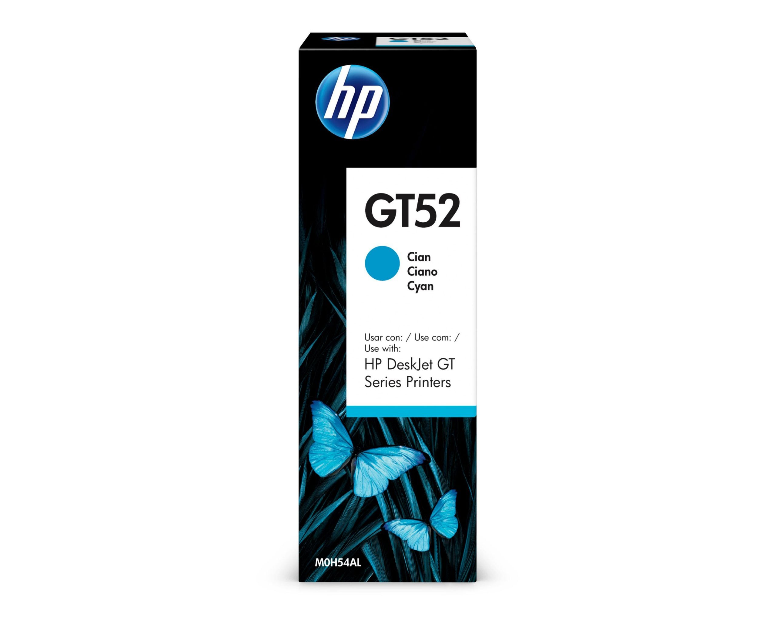 BOTELLA DE TINTA HP GT52 CIAN ORIGINAL - 1