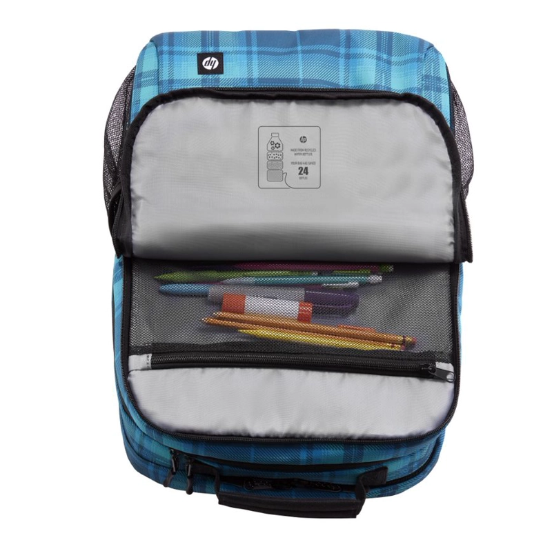 MOCHILA HP CAMPUS XL TARTAN PLAID BACKPACK - 8