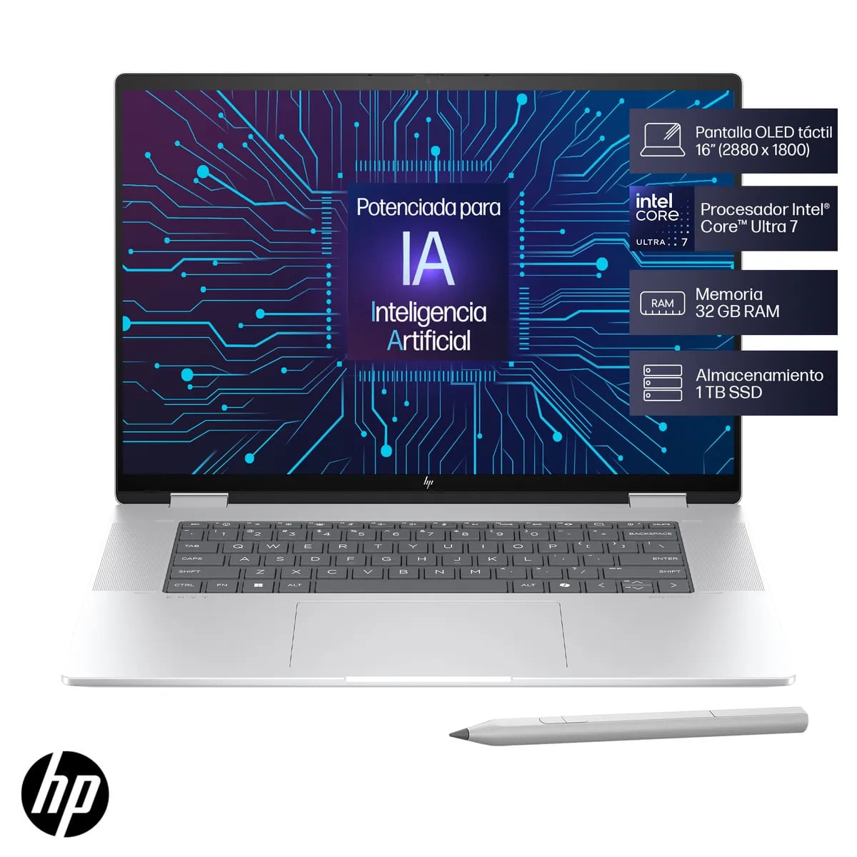 NOTEBOOK HP X360 16-AC0000LA INTEL CORE ULTRA 7 32GB RAM 1TB SSD - 2