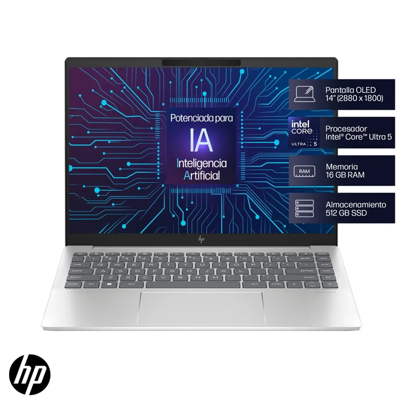 NOTEBOOK HP 14-EW1000LA INTEL CORE ULTRA 5 16GB RAM 512GB SSD - 3