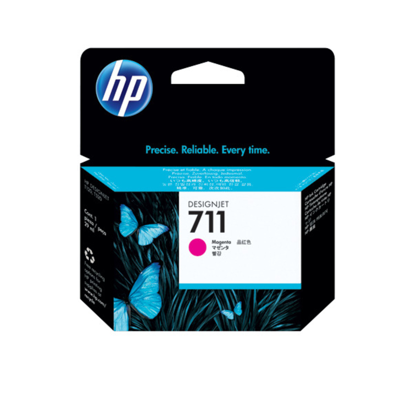 CARTUCHO DE TINTA HP MAGENTA 711 ORIGINAL - 1