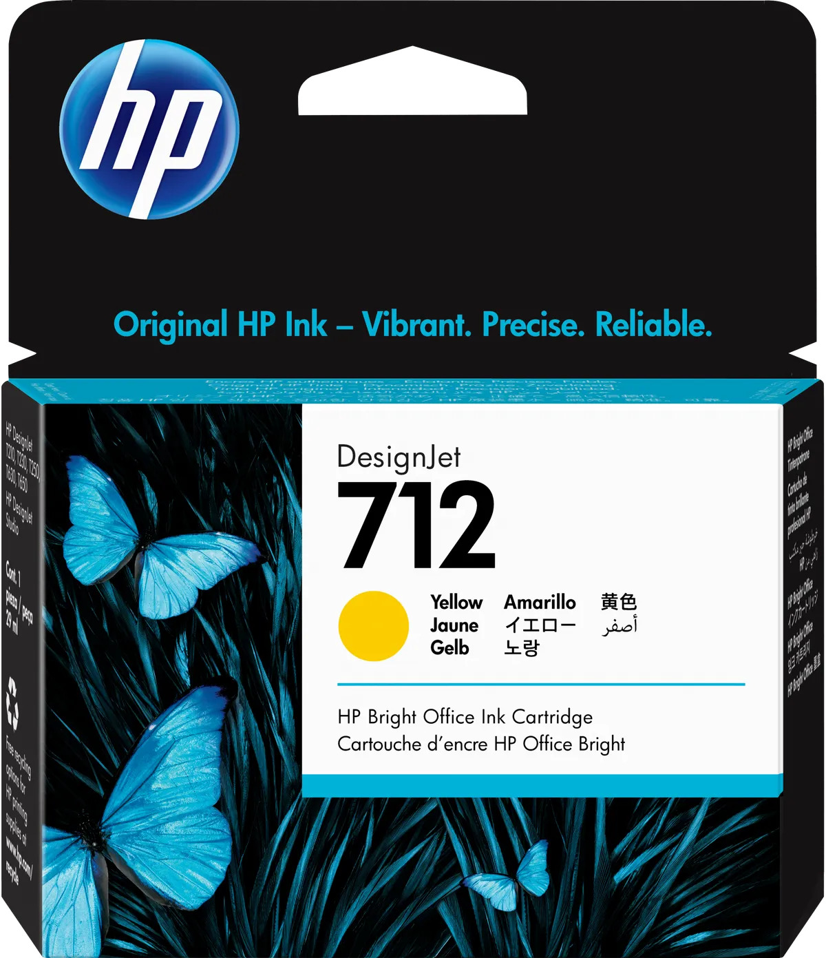 CARTUCHO DE TINTA HP 712 AMARILLO DESIGNJET ORIGINAL - 1