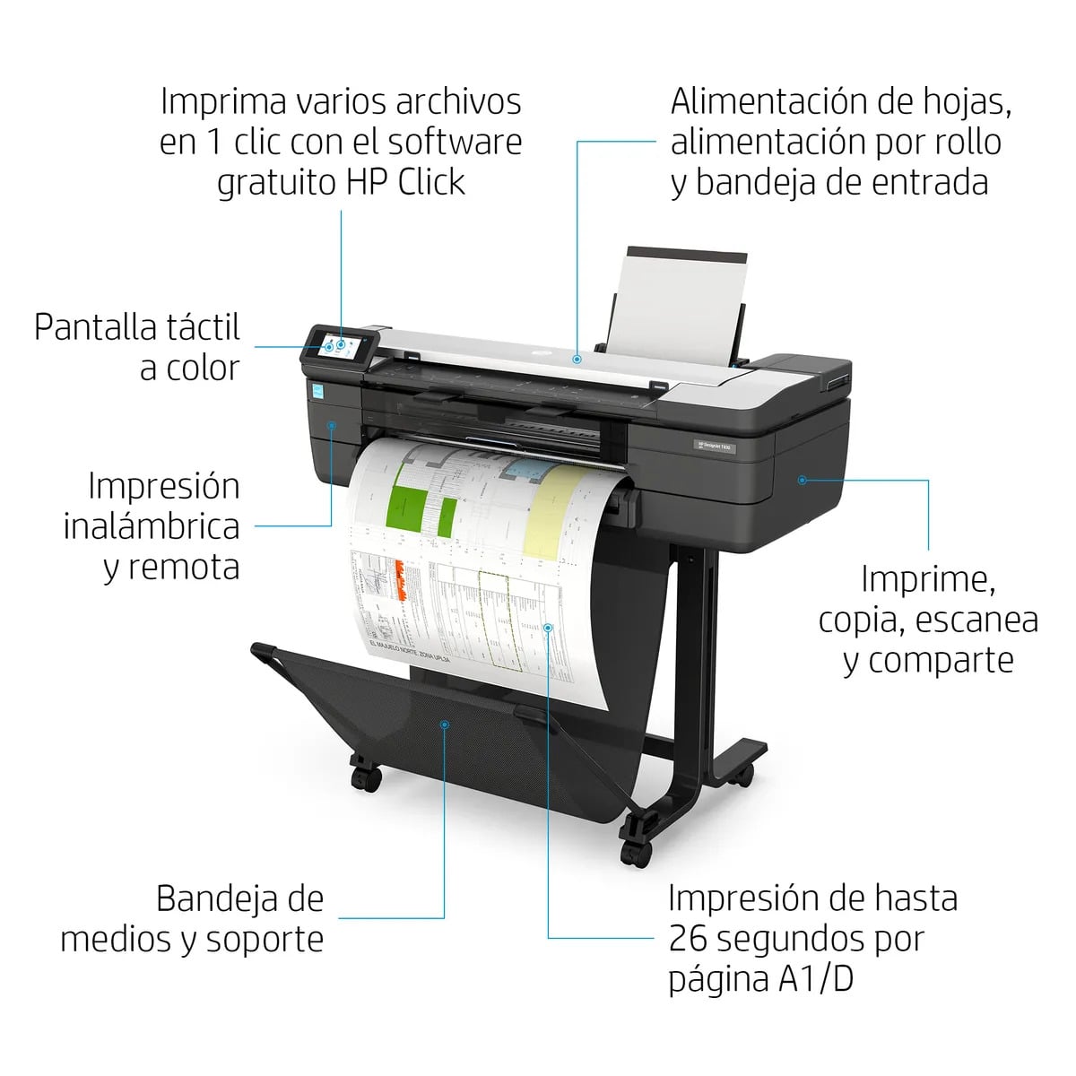 PLOTTER HP DESIGNJET T830 - 4