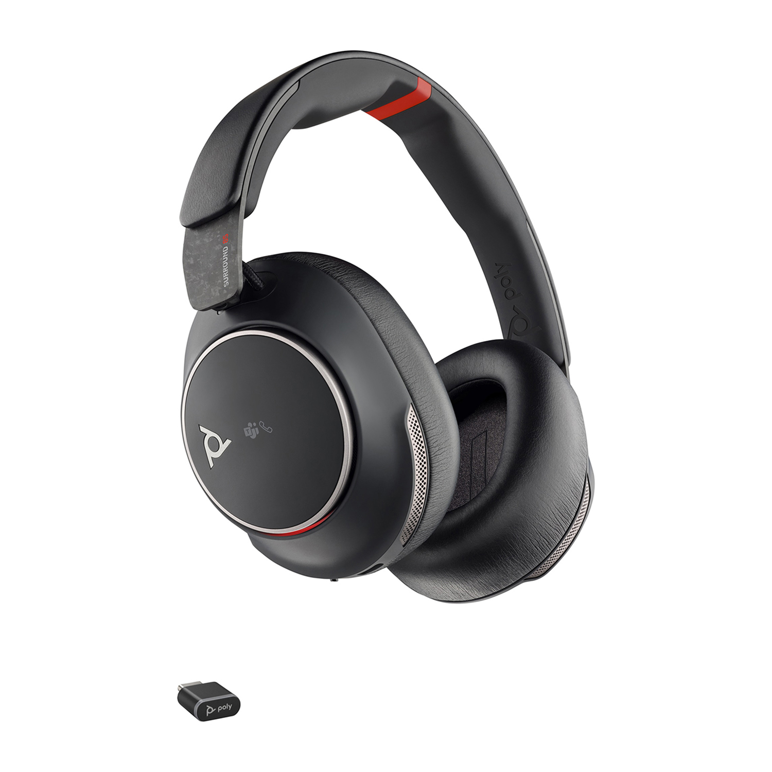 AUDIFONOS POLY VOYAGER SURROUND 85 UC USB-C/A CON SOPORTE DE CARGA - 1