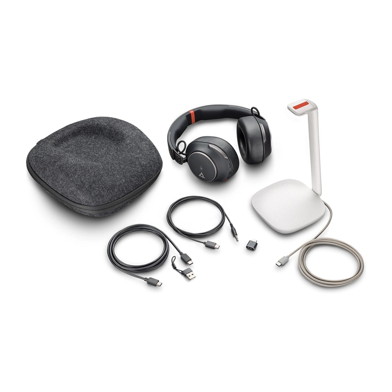 AUDIFONOS POLY VOYAGER SURROUND 85 UC USB-C/A CON SOPORTE DE CARGA - 7