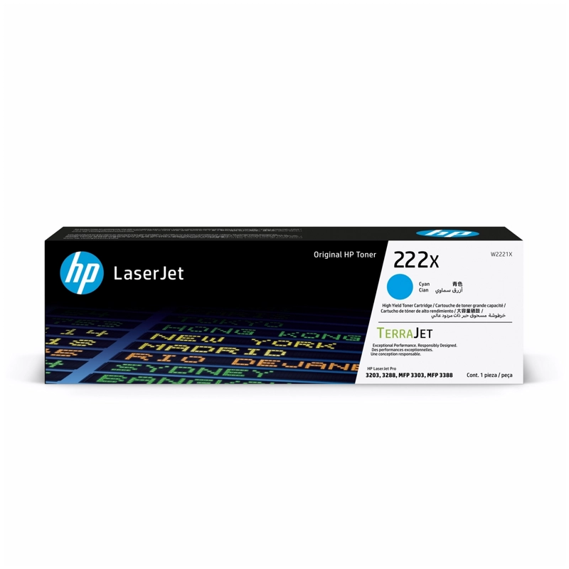 CARTUCHO DE TONER LASERJET HP 222X CIAN - 1