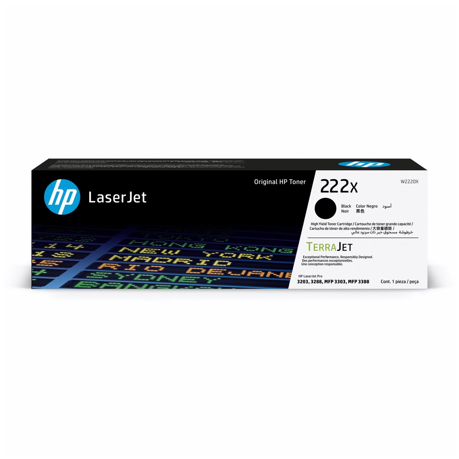CARTUCHO DE TONER LASERJET HP 222X NEGRO - 1
