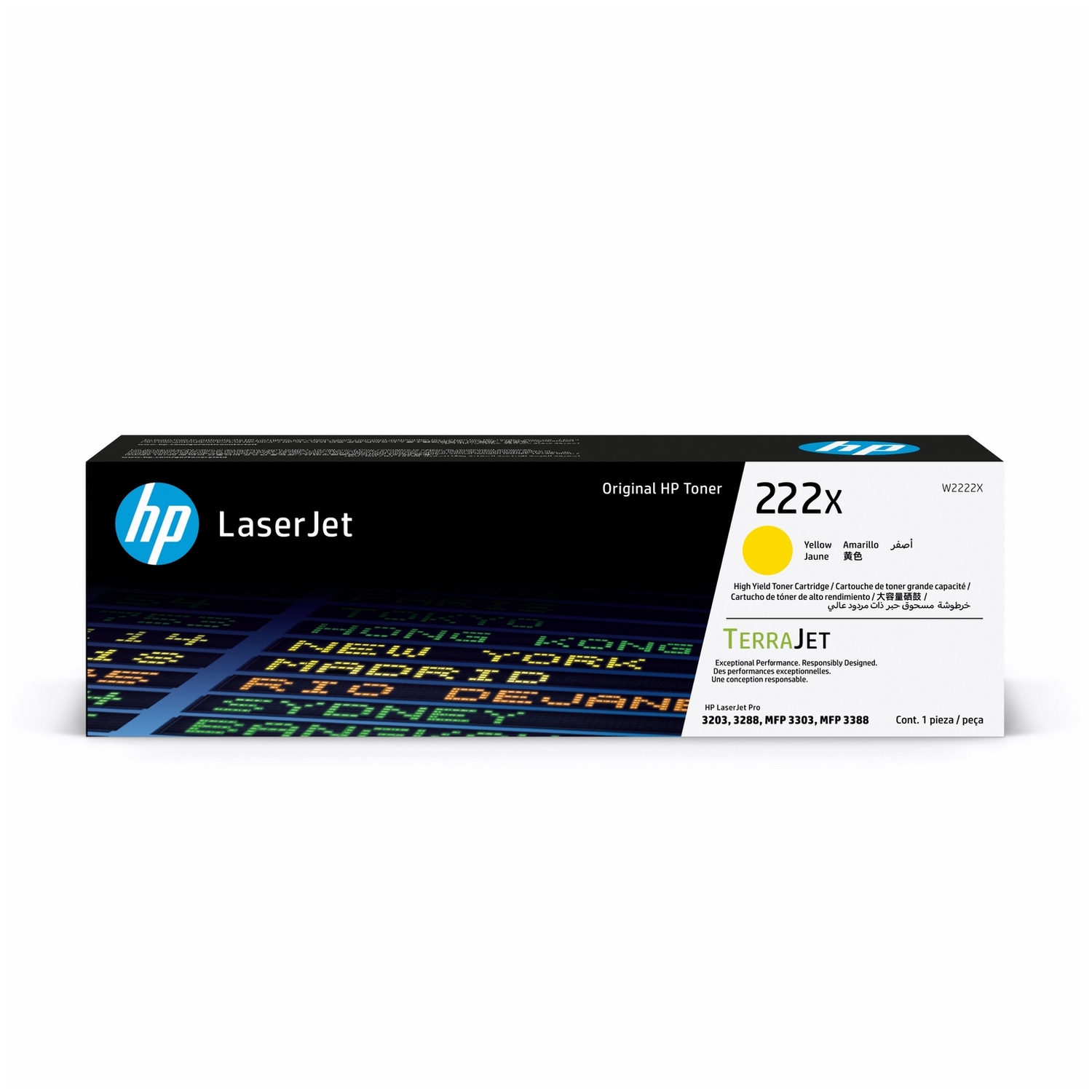 CARTUCHO DE TONER LASERJET HP 222X AMARILLO - 1