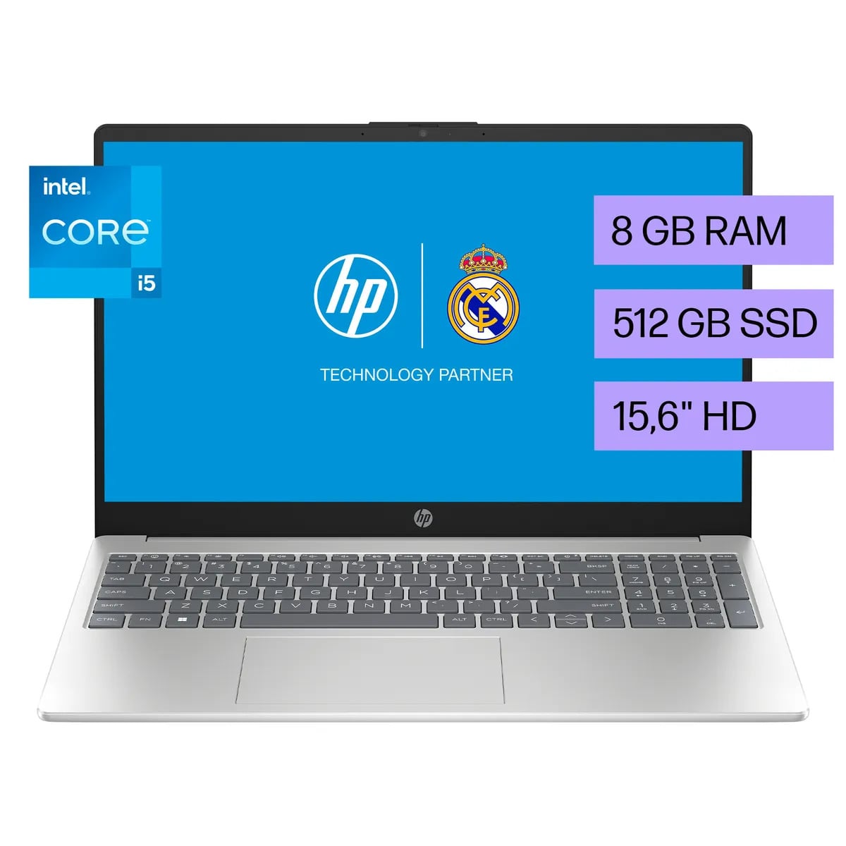 NOTEBOOK HP 15-FD0048LA INTEL CORE I5 8GB RAM 512GB SSD - 3