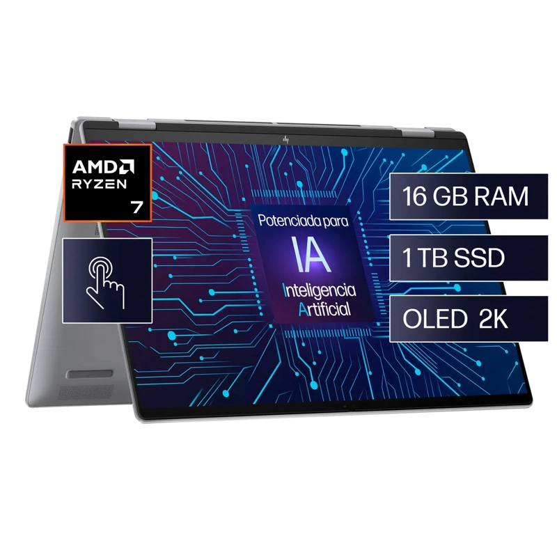 Notebook HP 2 en 1 Envy x360 16-ad0003la AMD Ryzen 7 16gb Ram 1tb Ssd Windows 11 Home - 3