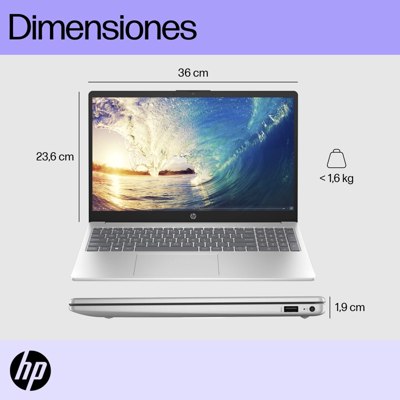 Notebook HP 15-fd0252la Intel Core i5 8gb Ram 512gb Ssd Windows 11 Home - 5