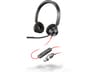 AURICULARES ESTE REO USB-C POLY BLACKWIRE 3320 + ADAPTADOR USB-C/A, EN COLOR NEGRO - 1
