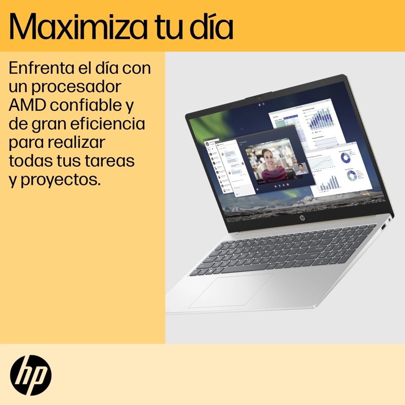 NOTEBOOK HP 15-FC0043LA, AMD RYZEN3 8GB RAM 512GB SSD 15.6 FHD WINDOWS 11 HOME - 5