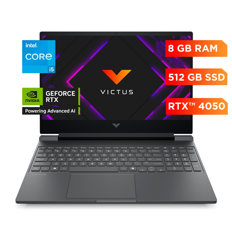 NOTEBOOK GAMING VICTUS 15-FA2018LA, IC I5 8GB RAM NVIDIA GEFORCE RTX 4050 512GB SSD WINDOWS 11 HOME - 4