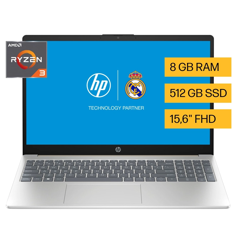 NOTEBOOK HP 15-FC0075LA AMD RYZEN 3 8GB RAM 512GB SSD 15.6 W11H - 3