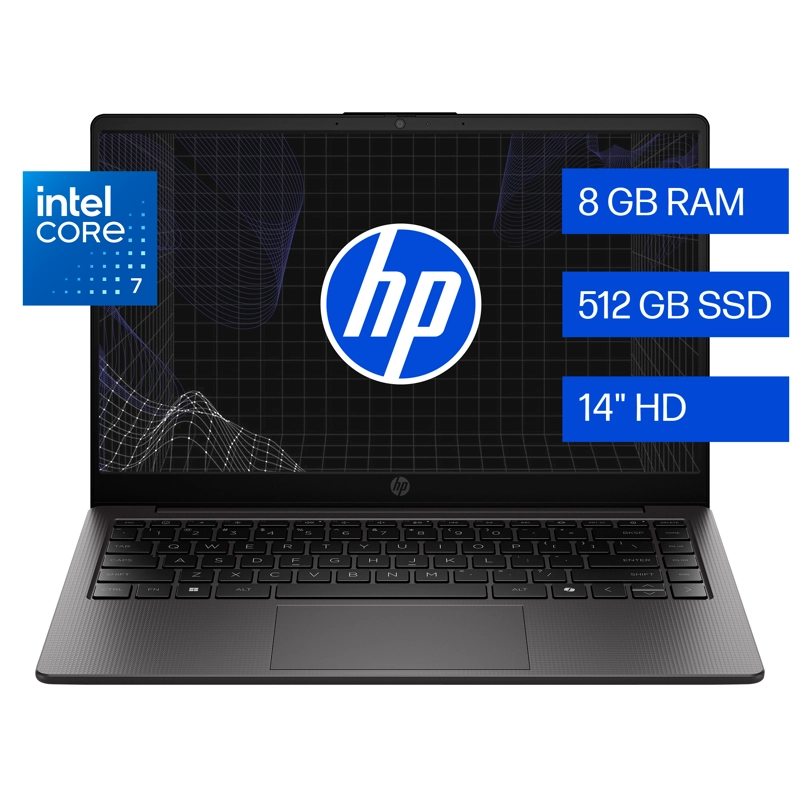 Notebook HP 240R G10 Intel Core 7 8GB RAM 512GB SSD 14" WINDOWS 11 HOME - 1