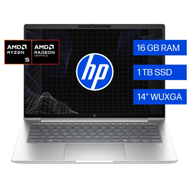 NOTEBOOK HP PROBOOK 4 G1AH AMD RYZEN 5 16GB RAM 1TB SSD WINDOWS 11 PRO - 1