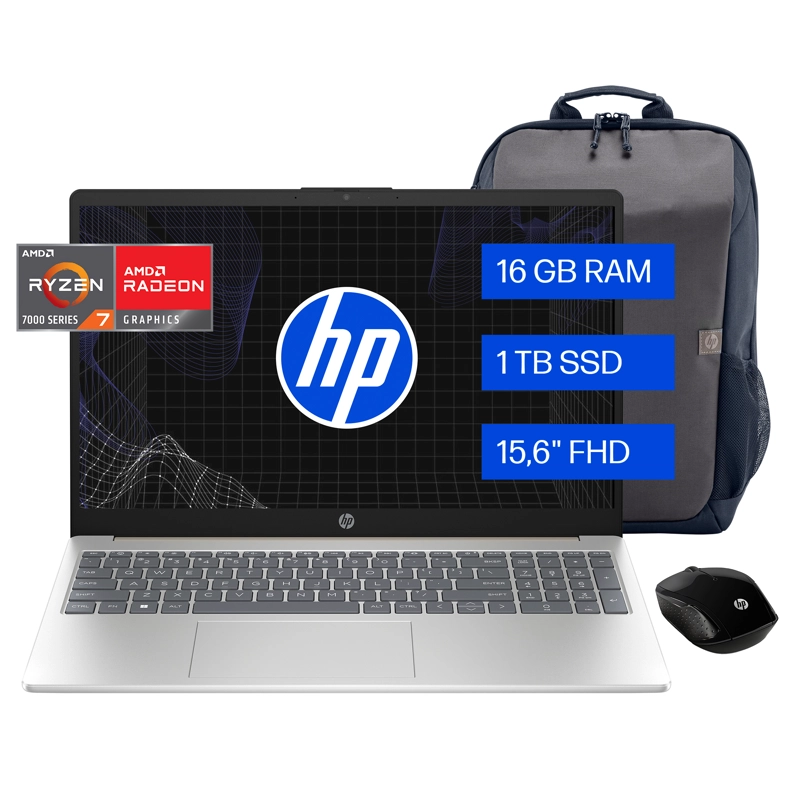 NOTEBOOK HP 15-FC0281LA AMD RYZEN 7 16GB RAM 1TB SSD 15.6' FHD W11H - 2