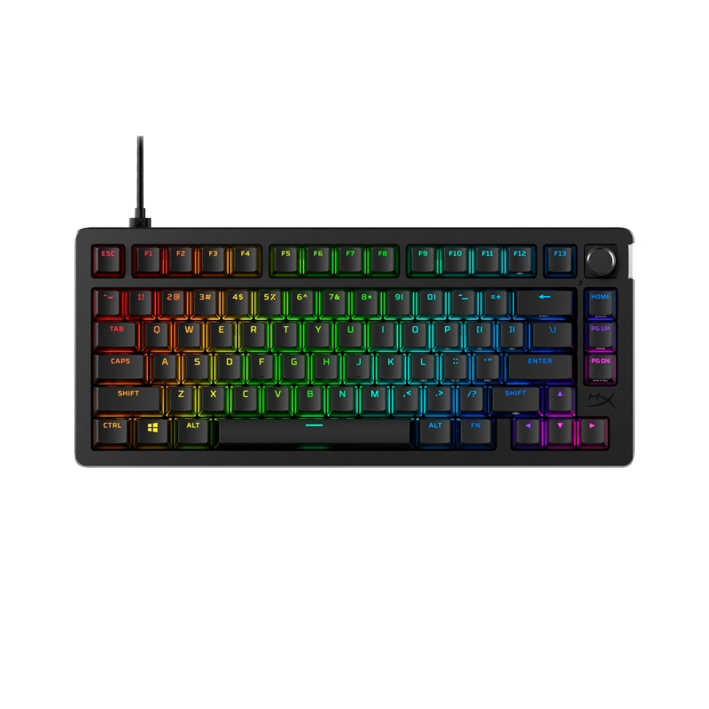 TECLADO GAMING HYPERX ALLOY RISE 75 NEGRO - 1
