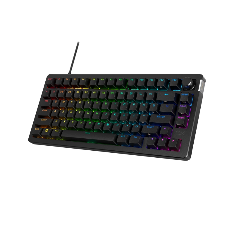 TECLADO GAMING HYPERX ALLOY RISE 75 NEGRO - 2