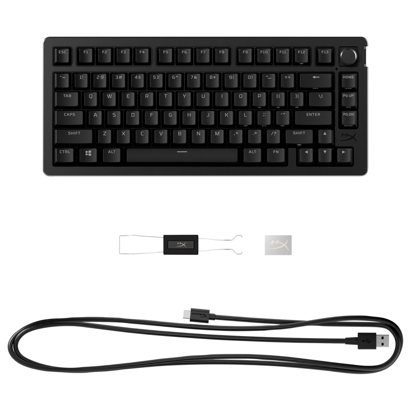 TECLADO GAMING HYPERX ALLOY RISE 75 NEGRO - 5