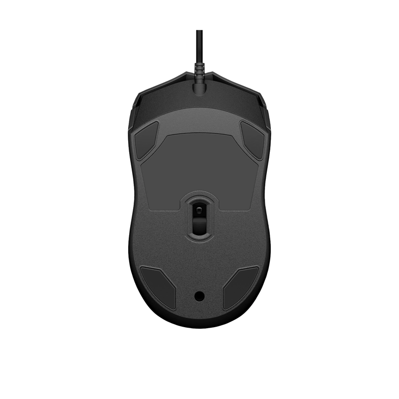 MOUSE CON CABLE HP 100 NEGRO - 2