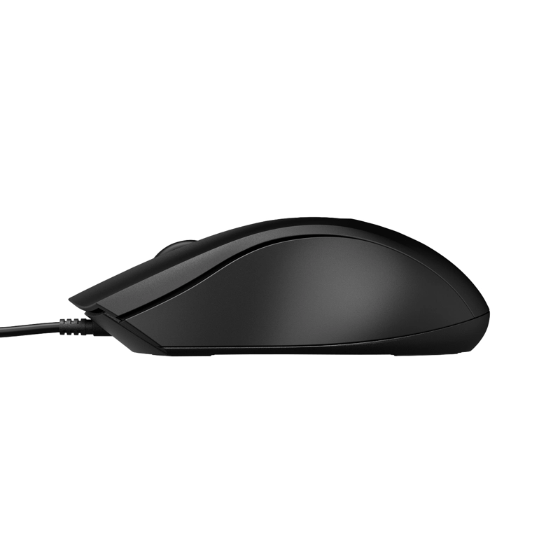 MOUSE CON CABLE HP 100 NEGRO - 4