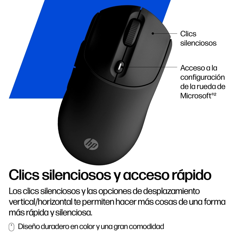 MOUSE INALAMBRICO HP 400 SILENCIOSO NEGRO - 10