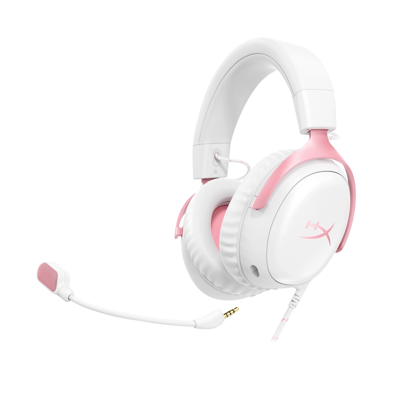 AUDIFONOS GAMING HYPERX CLOUD III BLANCO/ROSA - 2