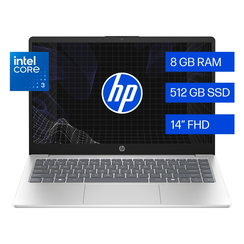 NOTEBOOK HP 14-EP1330LA INTEL CORE 3 8GB 512GB SSD 14' FHD WINDOWS 11 HOME - 1