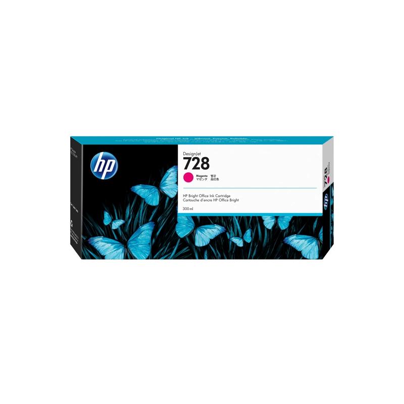 CARTUCHO DE TINTA HP DESIGNJET 728 MAGENTA DE 300 ML - 1