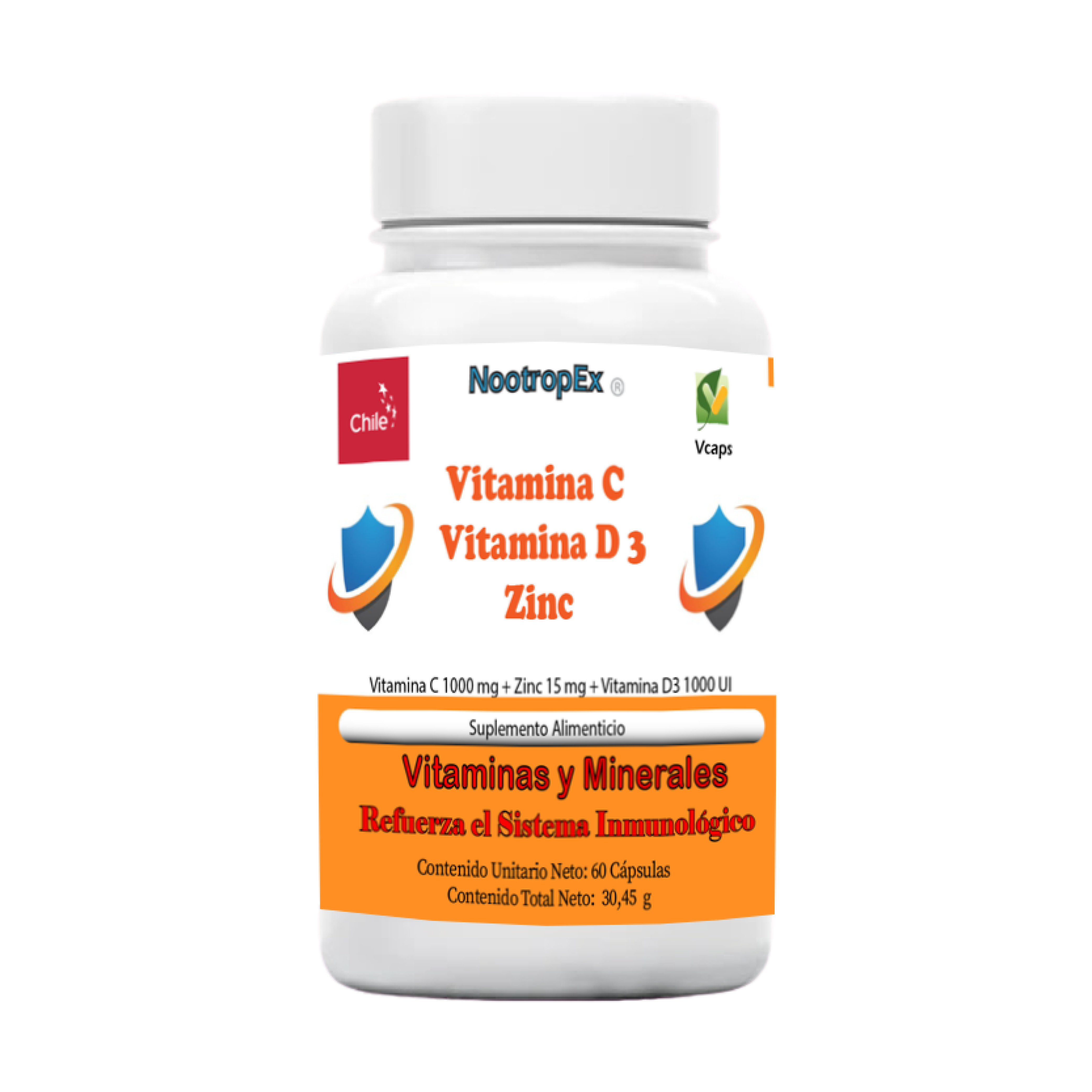 VITAMINA C + VITAMINA D3 + ZINC - 1