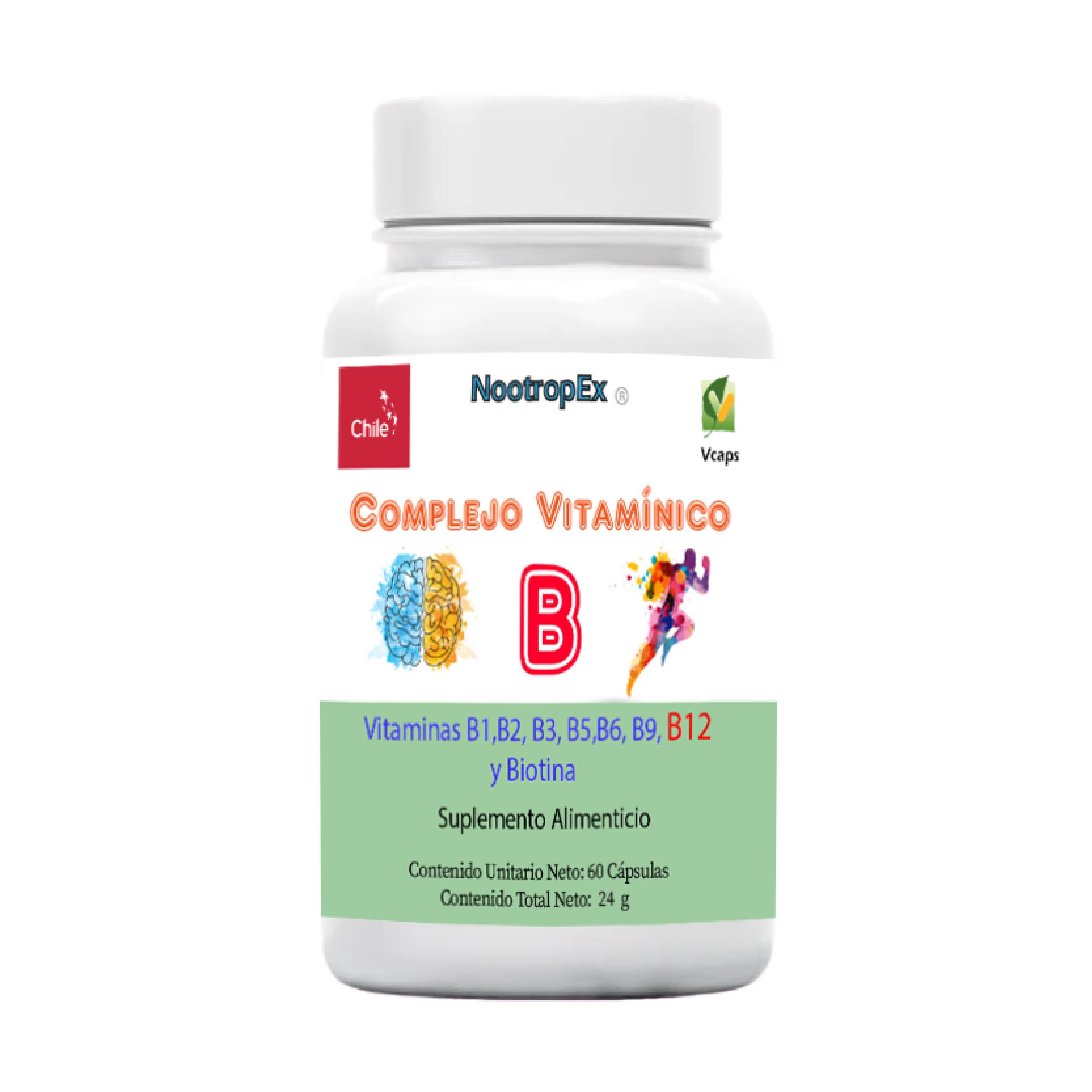 COMPLEJO VITAMÍNICO B NOOTROPEX - 1