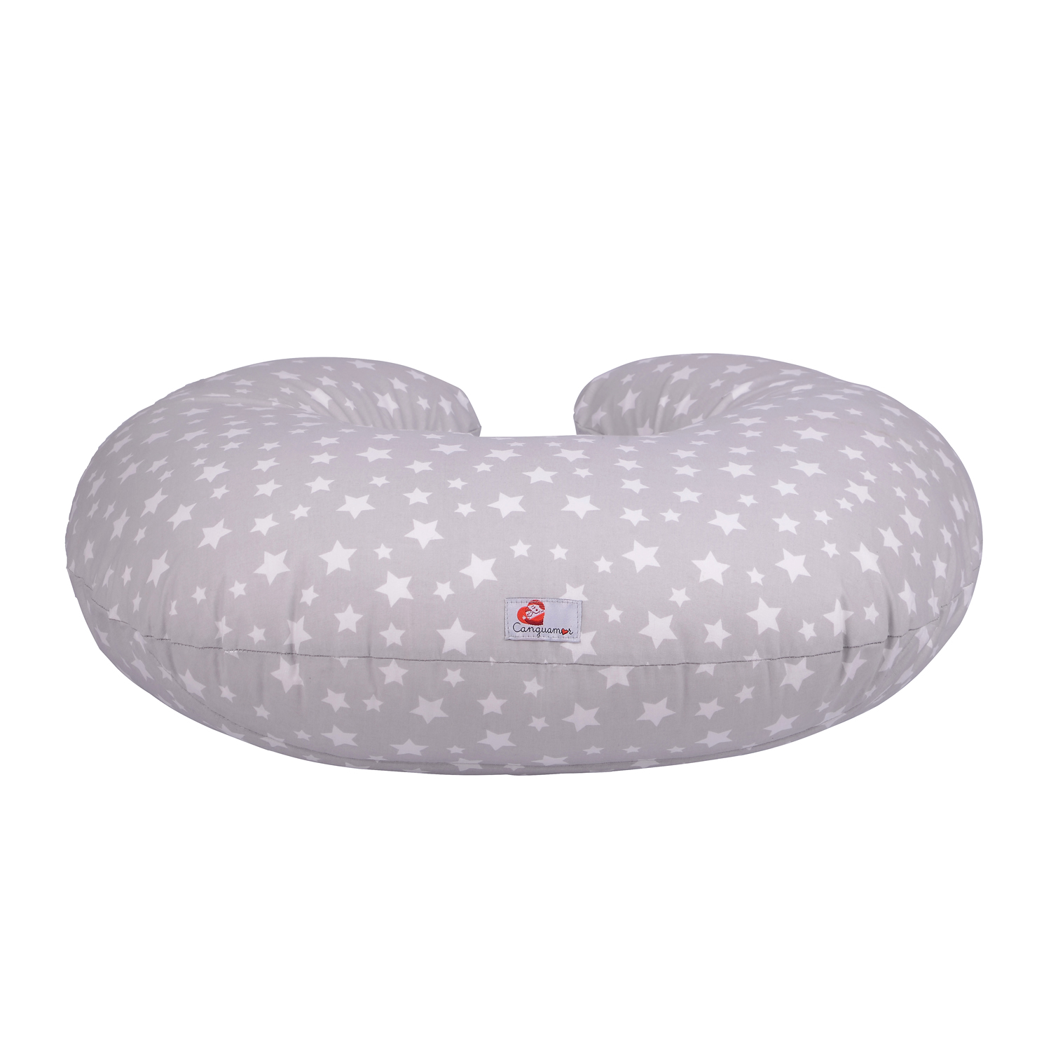 COJÍN DE LACTANCIA ESTRELLAS GRIS - 2