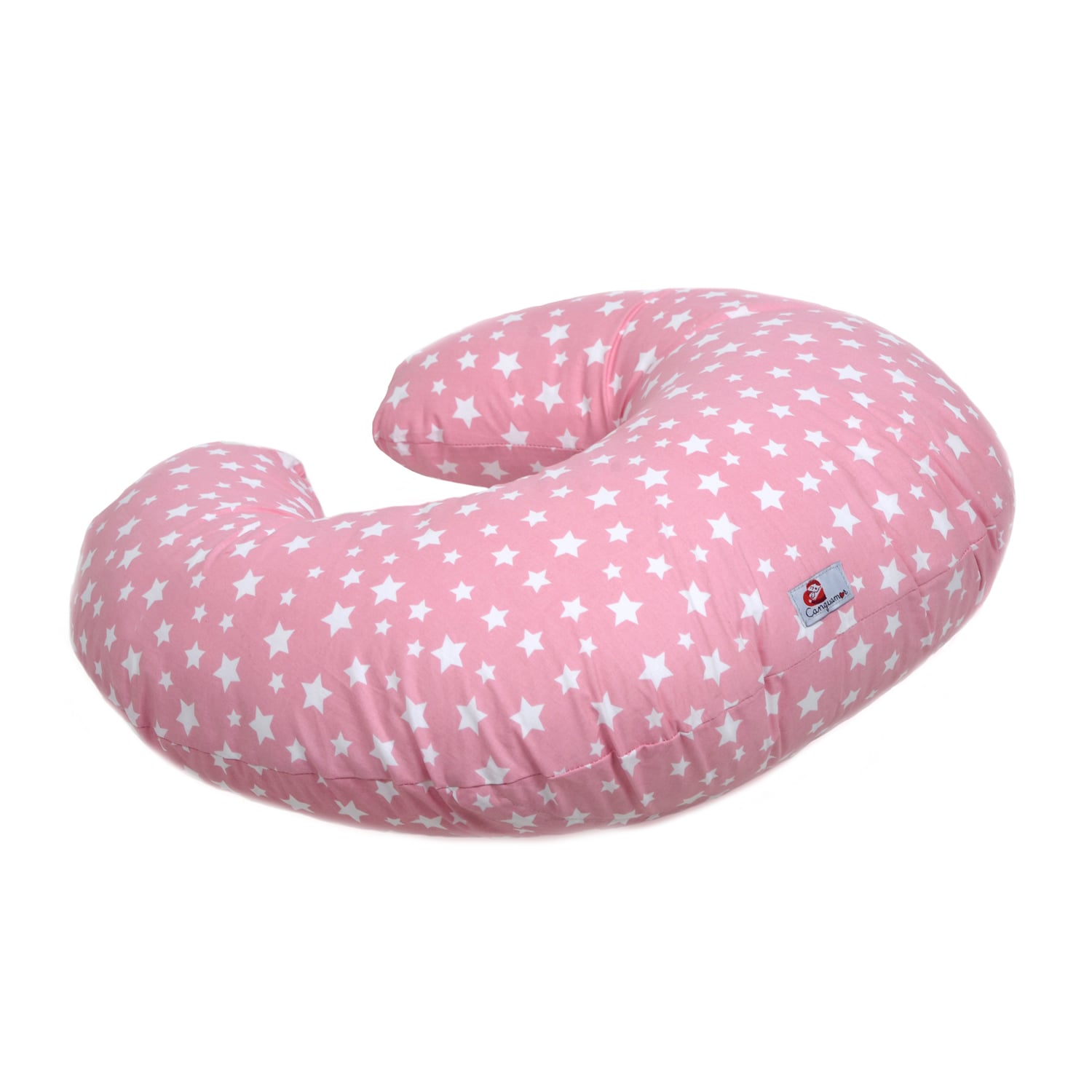 COJÍN CANGUAMOR ROSADO DE LACTANCIA ESTRELLAS - 1