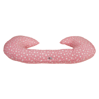 COJÍN CANGUAMOR ROSADO DE DESCANSO MATERNAL ESTRELLAS - 1