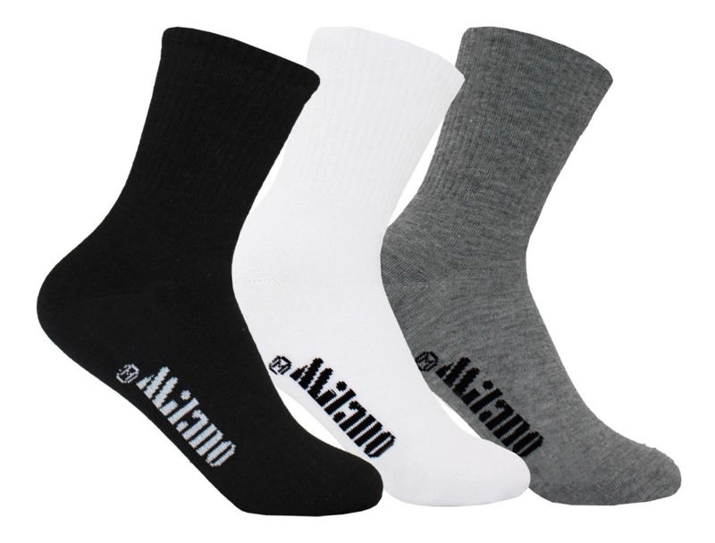 CALCETIN MEDIA CAÑA HOMBRE 12 PARES 40-45 - 6
