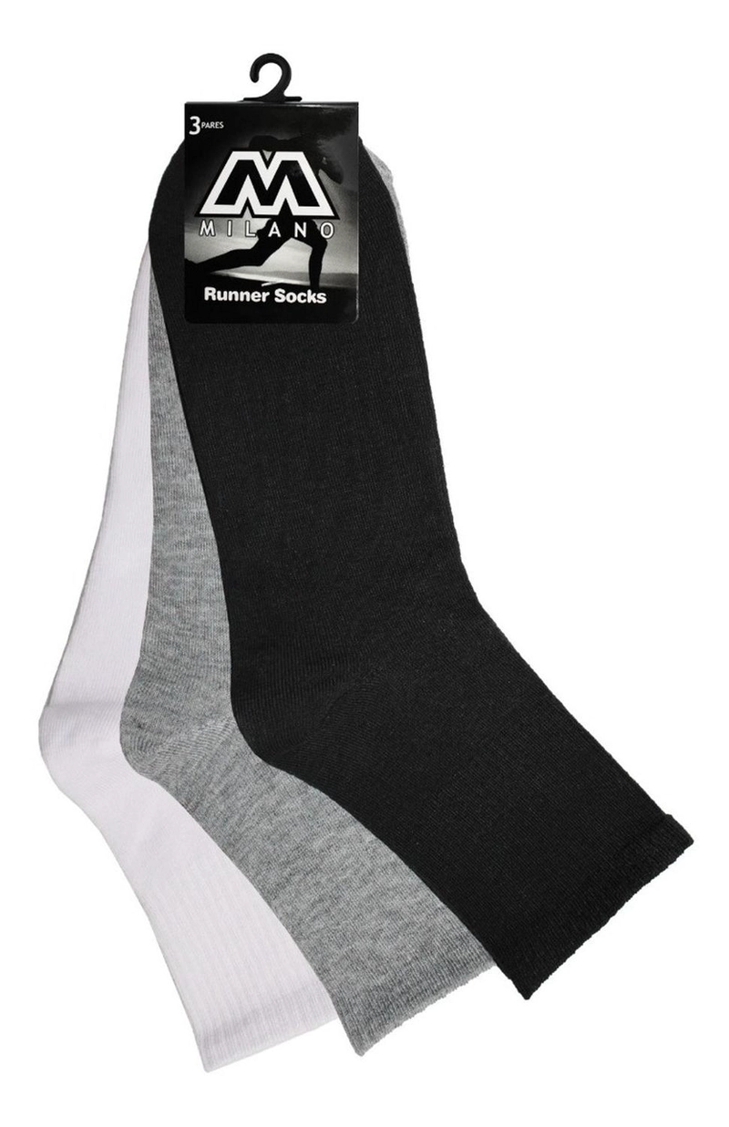 CALCETIN MEDIA CAÑA HOMBRE 12 PARES 35-39 - 2