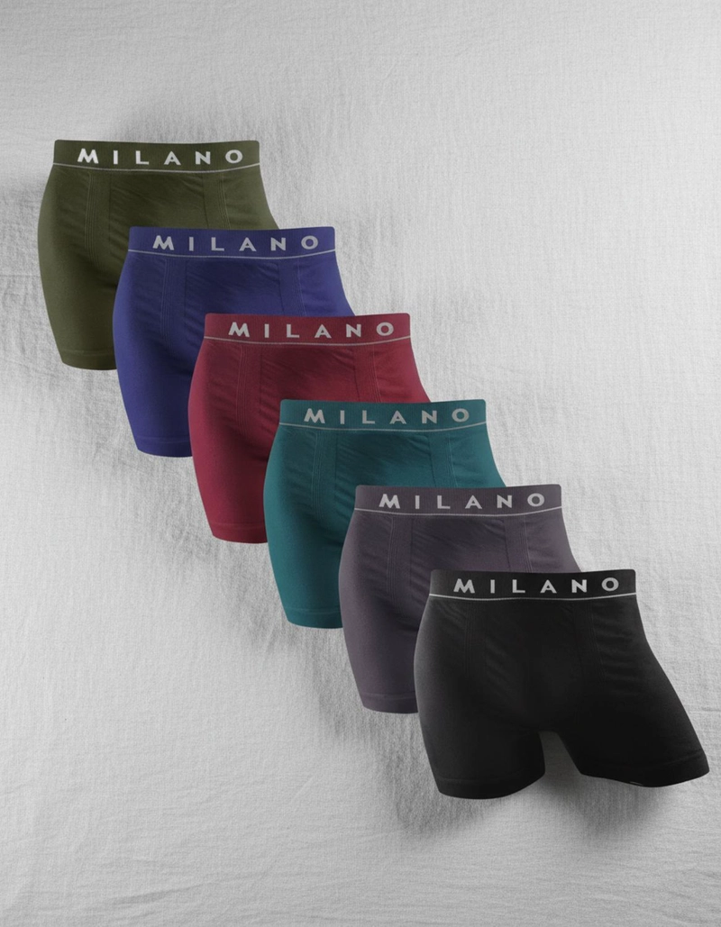 BOXER MILANO SIN COSTURA ADULTO 6 UNIDADES M - 2