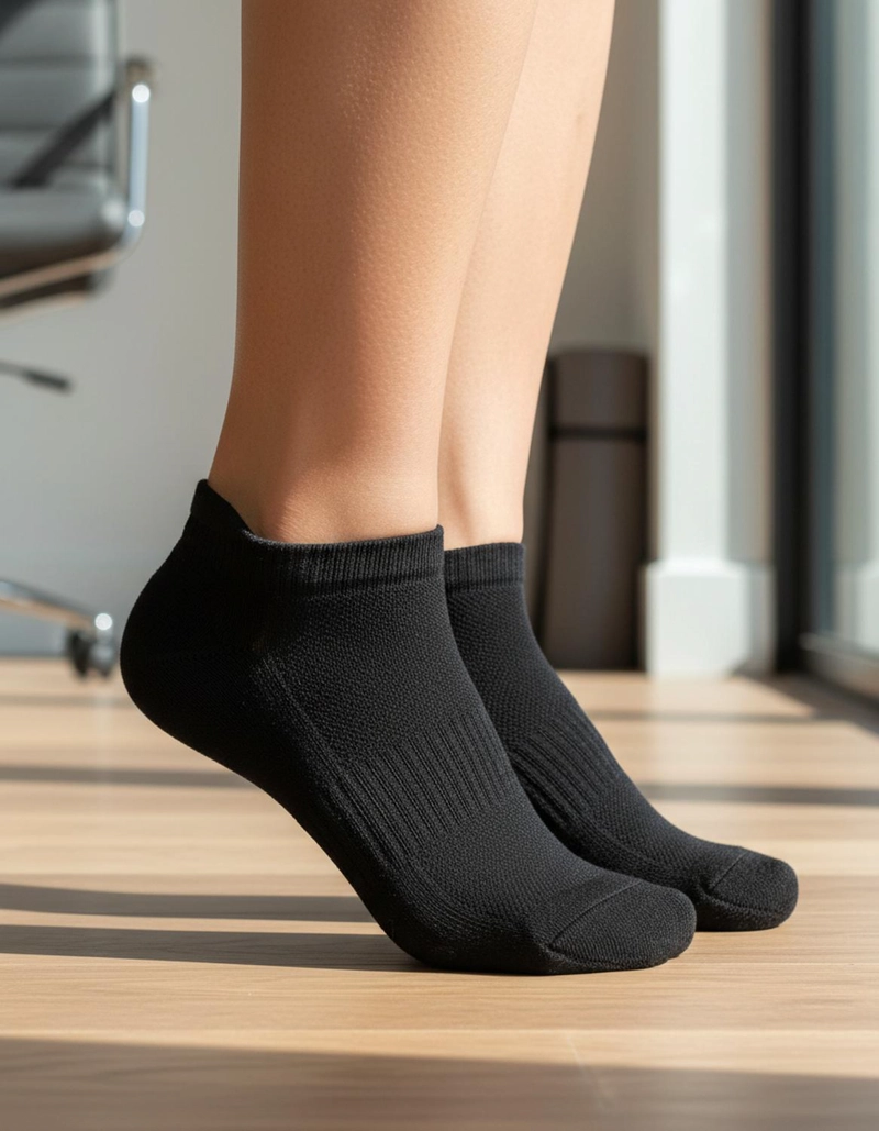 CALCETIN NEGRO CORTO TOBILLERA 12 PARES 35-39 - 3