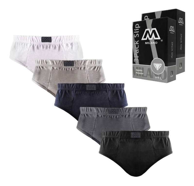SLIP CALZONCILLO MILANO 6 PACK M - 1