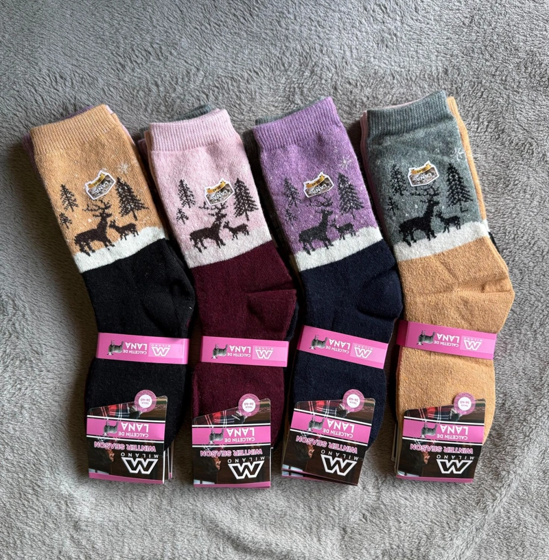 CALCETIN INVIERNO LANA MUJER 6 PARES ALCE - 3