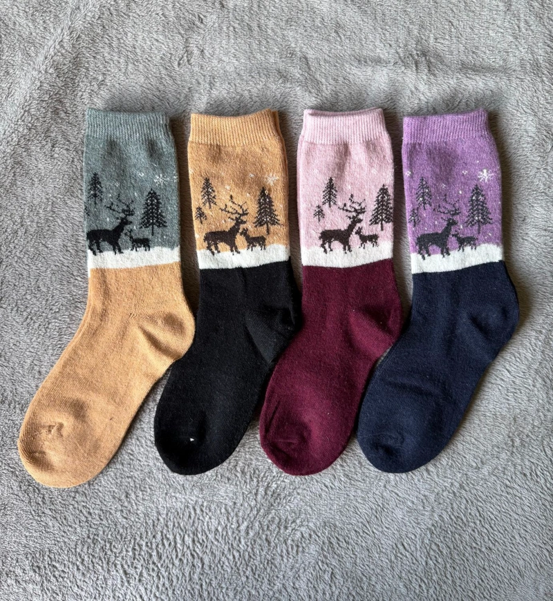 CALCETIN INVIERNO LANA MUJER 6 PARES ALCE - 4
