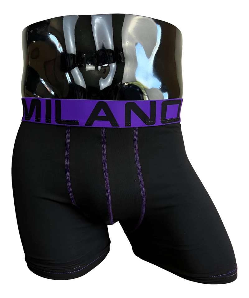 BOXER ALGODON NEGRO 6 UNIDADES M - 6