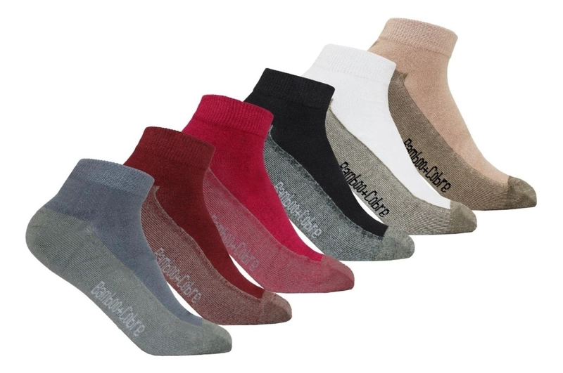 CALCETINES CORTOS TOBILLERA COBRE BAMBU 6 PARES 35-39 - 1