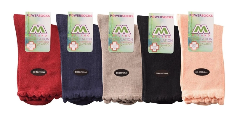 CALCETIN MUJER BAMBU DIABE TICO SIN COSTURAS 6 PARES - 3