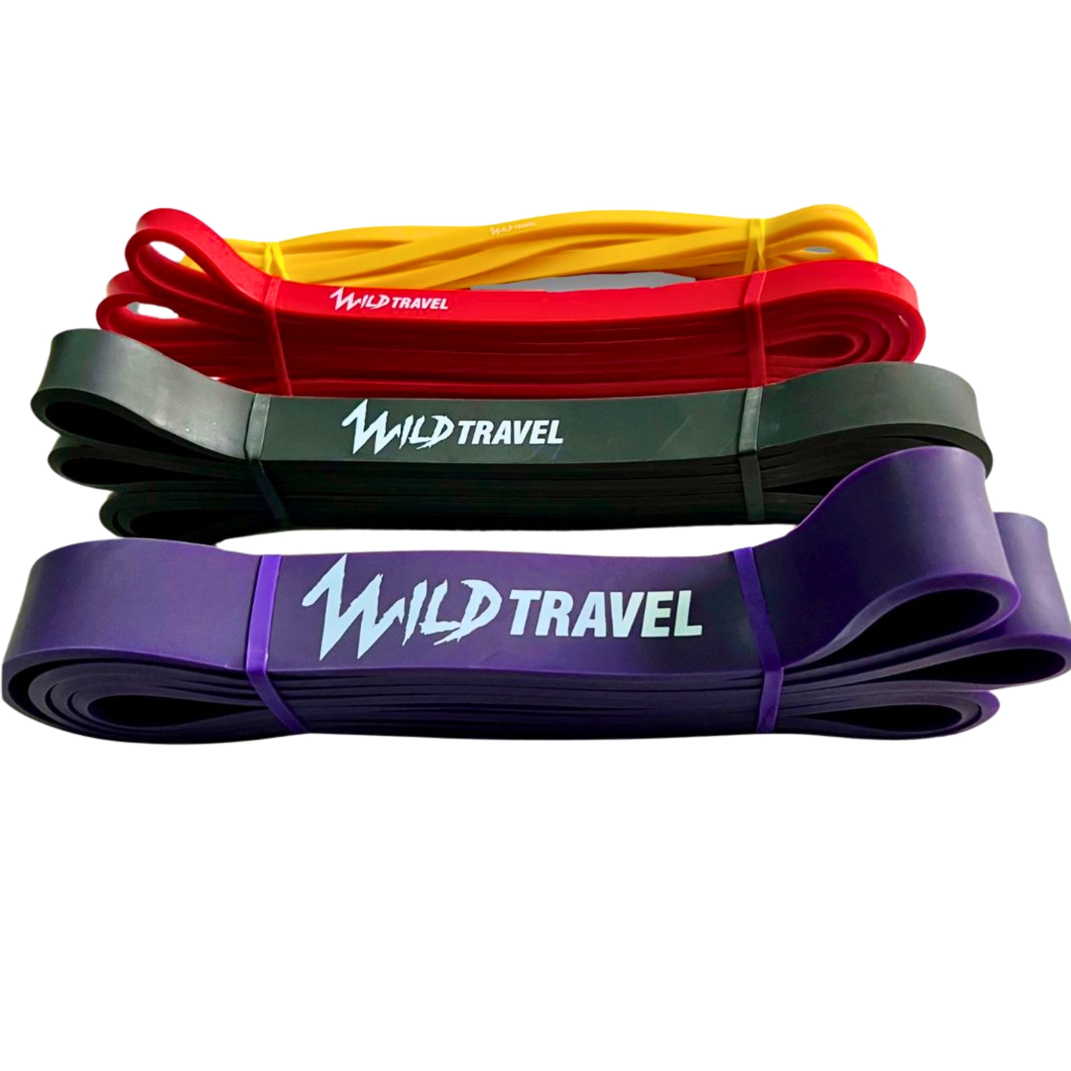 KIT WILD TRAVEL 4 POWER BANDS BANDA ELÁSTICA DE RESISTENCIA PULL UP GYM - 4